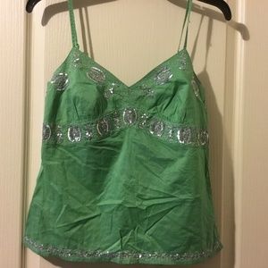 American Eagle embroidered cami sz 8